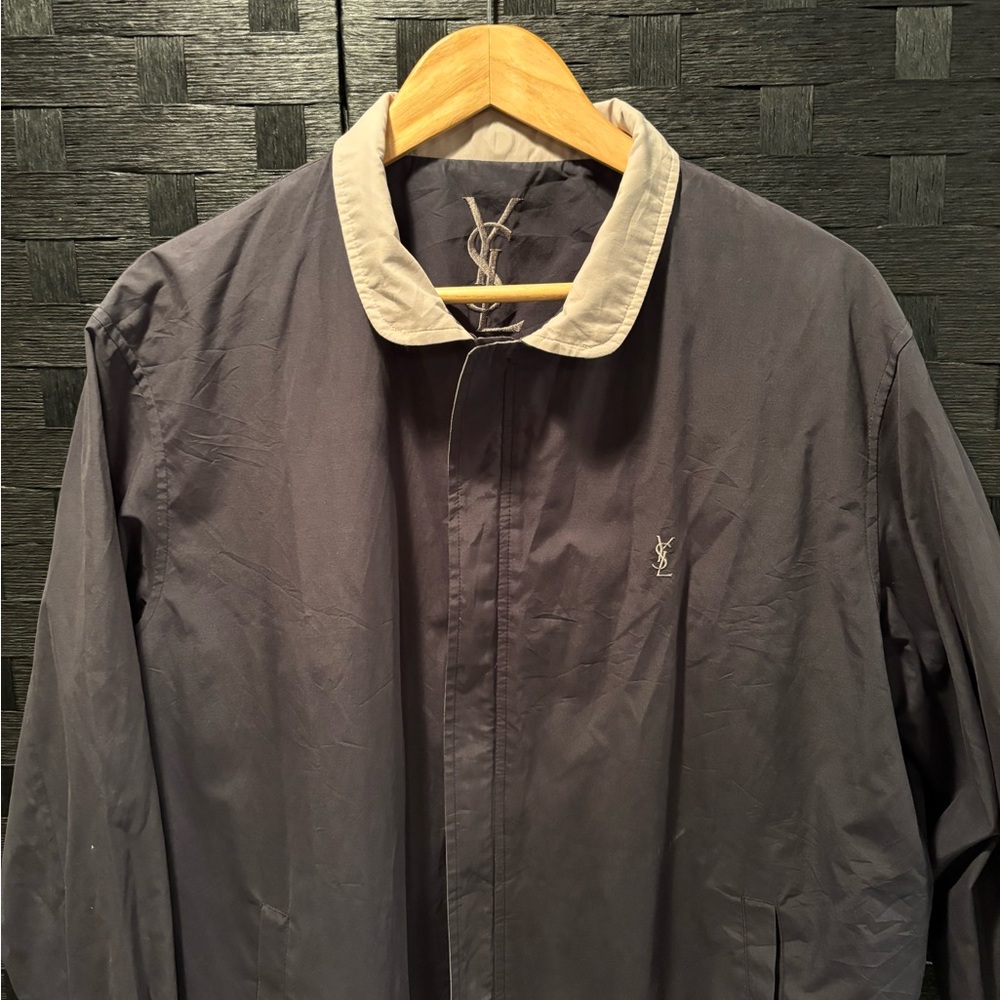Yves Saint Laurent Gray Lightweight Shirt Jacket